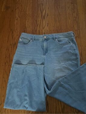 Seven7 Light Blue Wide Leg Jeans - Flare Style